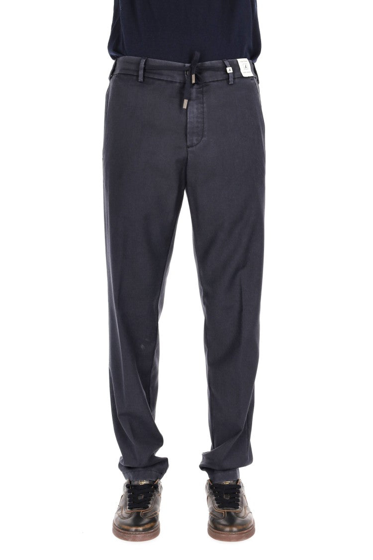 Myths Drawstring Delavé Wool-Cashmere Trousers