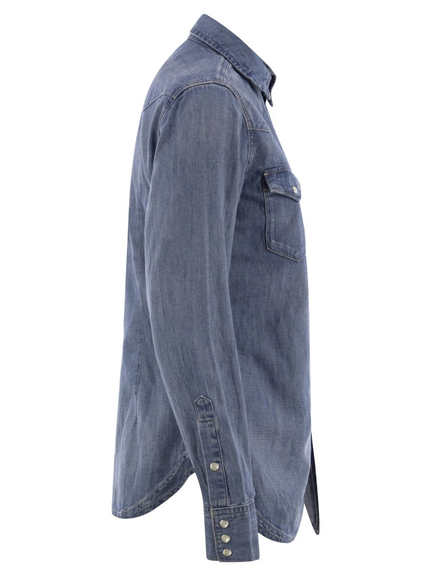 Polo Ralph Lauren Fitted Denim Western Shirt