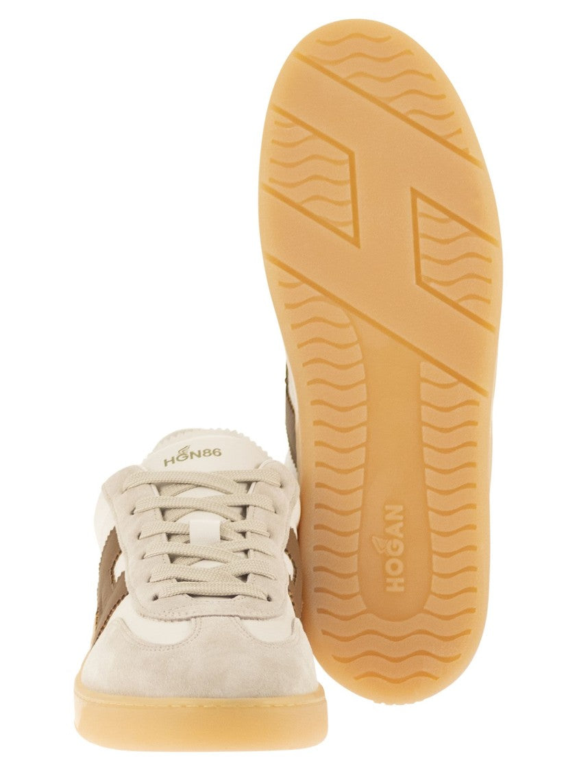 Hogan Retro-Inspired Leather And Suede Trainers