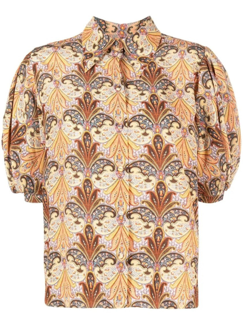 Etro Short Sleeve Silk Shirt