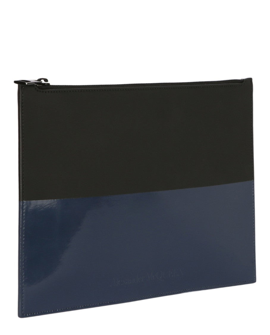 Alexander Mcqueen Logo Flat Zip Pouch