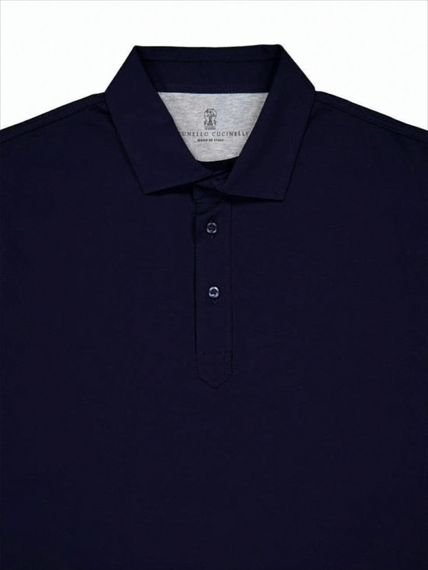Brunello Cucinelli Short-Sleeve Polo Shirt With Traditional Collar