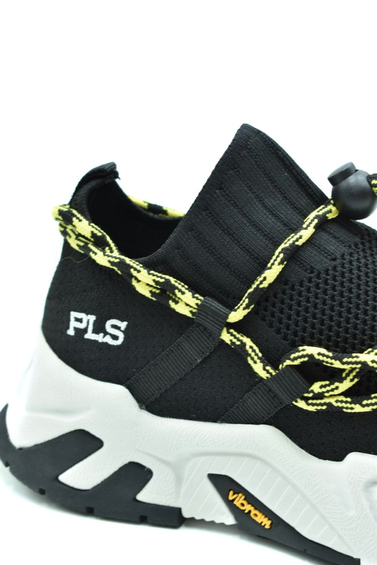 Philosophy Di Lorenzo Serafini Sporty Black Mesh Sneakers With Sole