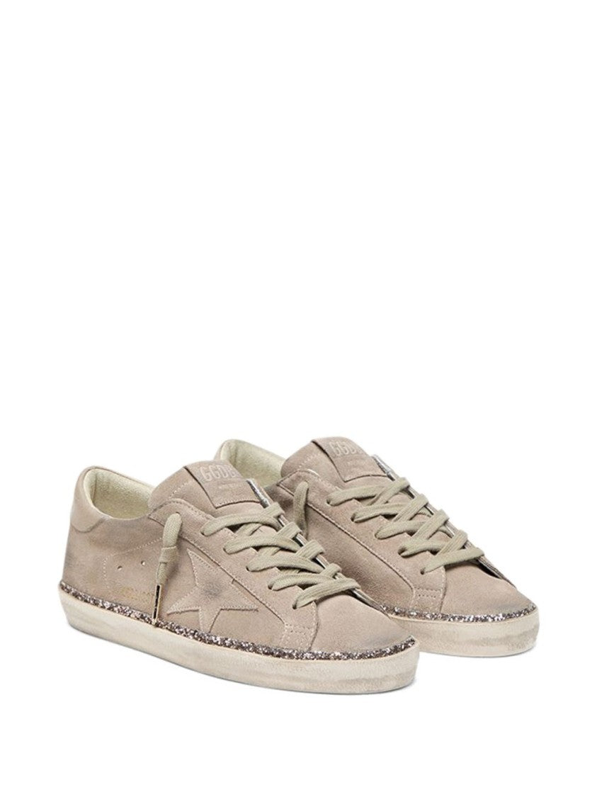 Golden Goose Low-Top Sneakers With Silk-Nylon Blend And Distressed Sole