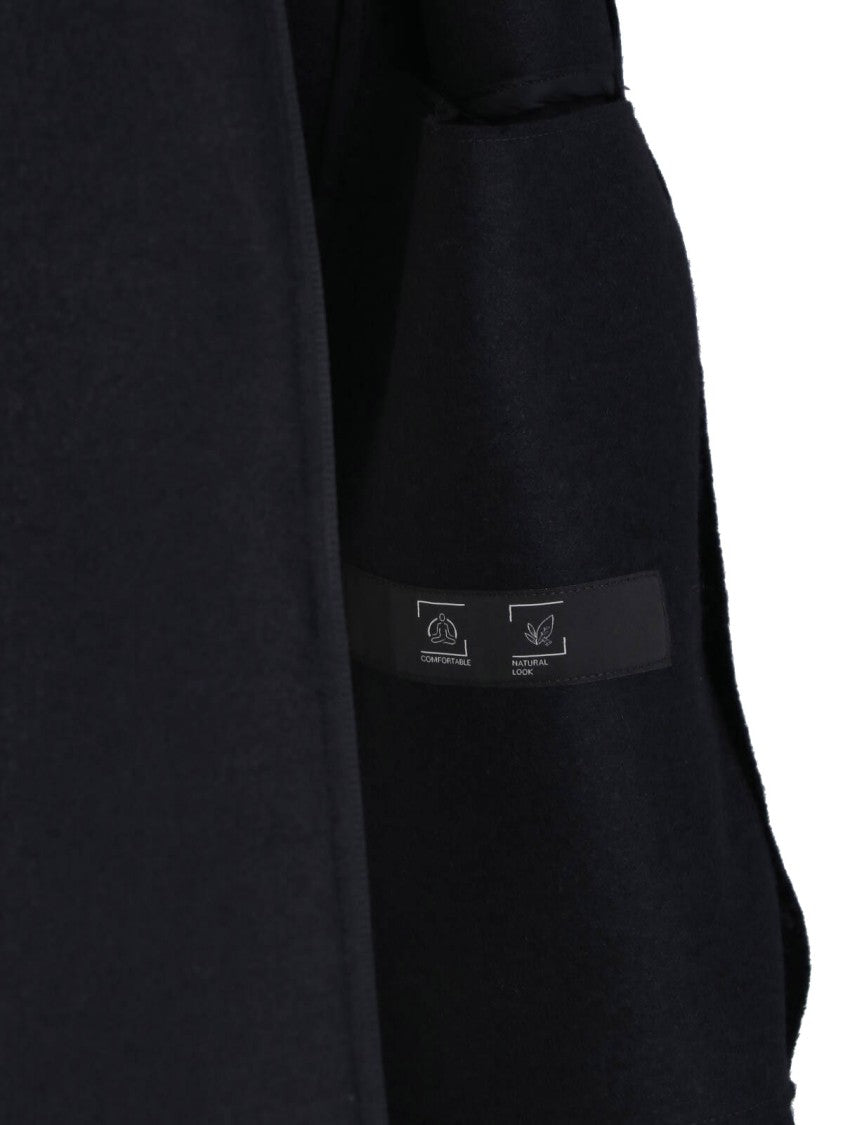 Laminar Zip-Up Virgin Wool Jacket With High Collar And Chest Pocket