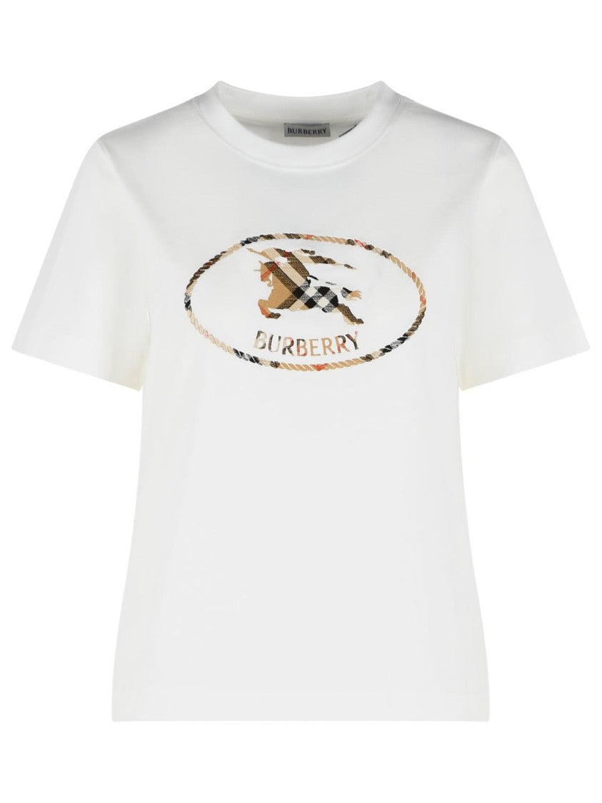 Burberry 'Frankie' White Cotton T-Shirt