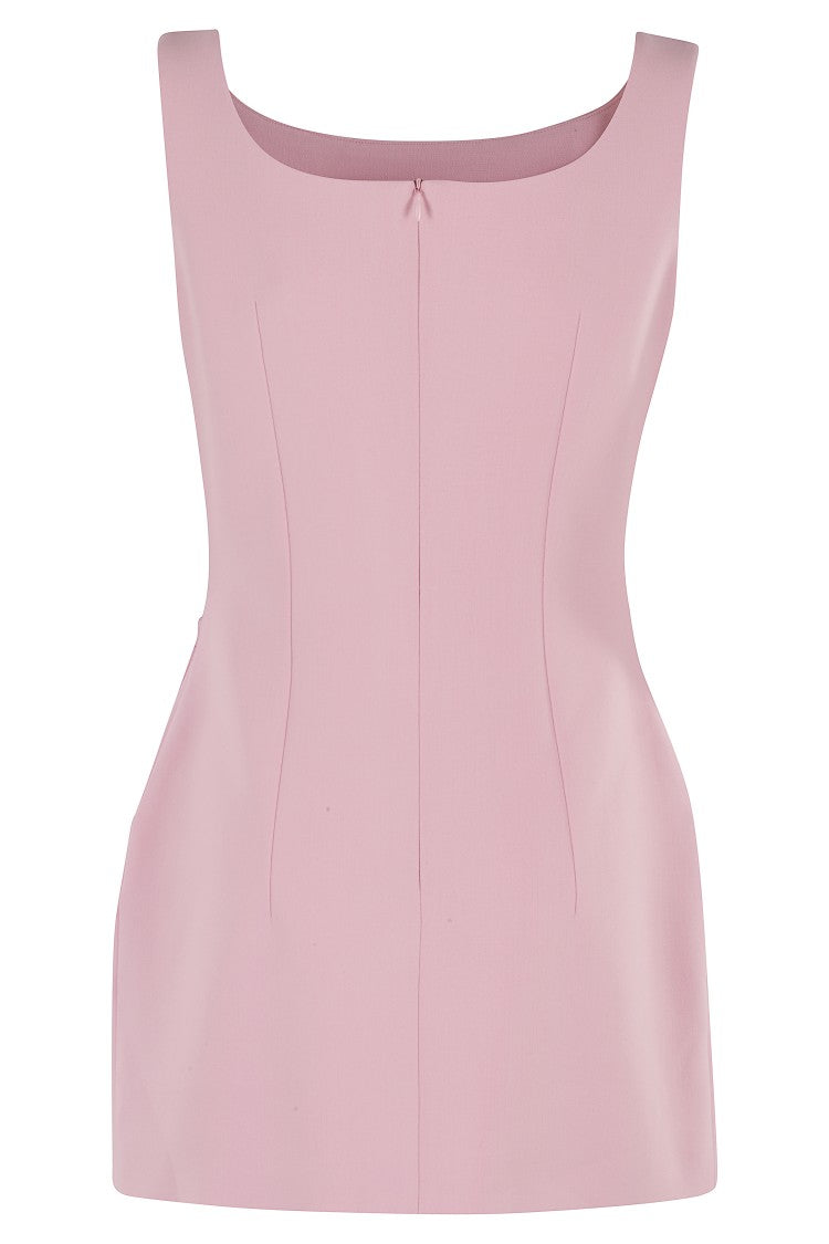Magda Butrym Pink Rose Hip Mini Dress