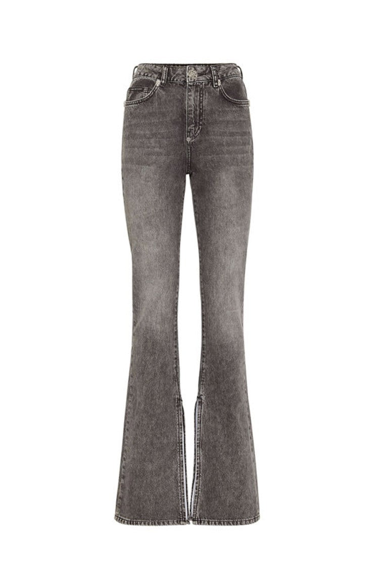 Philipp Plein Grey Cotton Washed Jeans