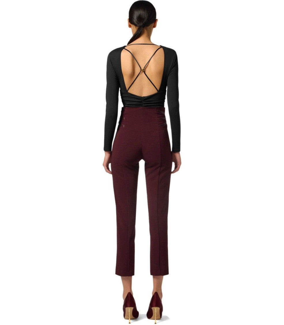 Elisabetta Franchi Black Bodysuit