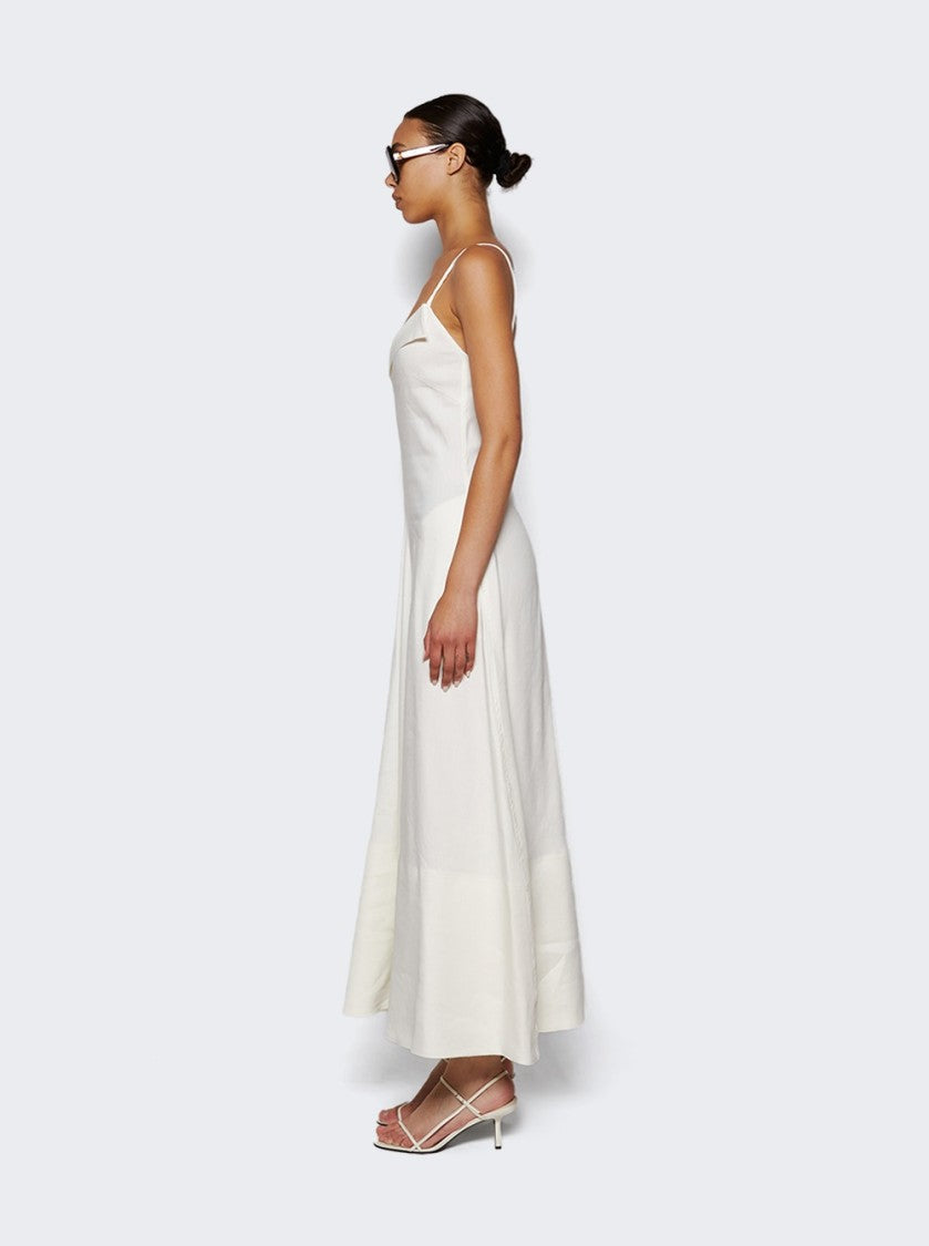 Proenza Schouler Ruby Dress In Linen Pearl