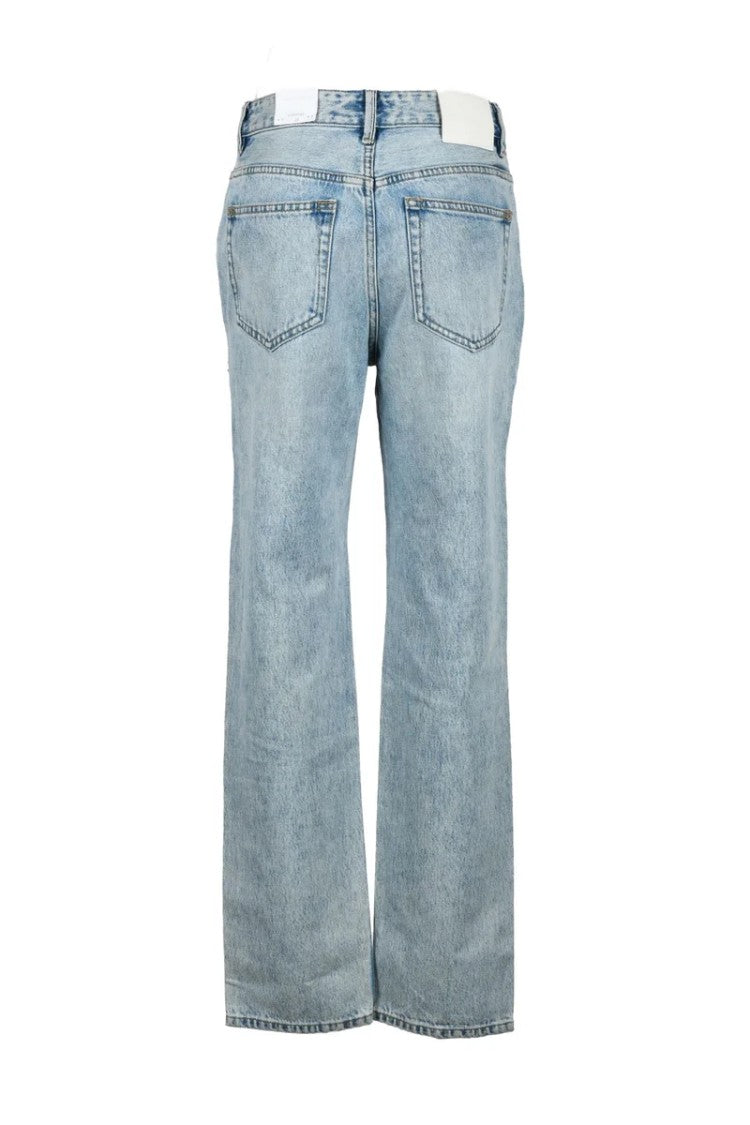Miss Sixty Light Blue Baggy Jeans With Beads