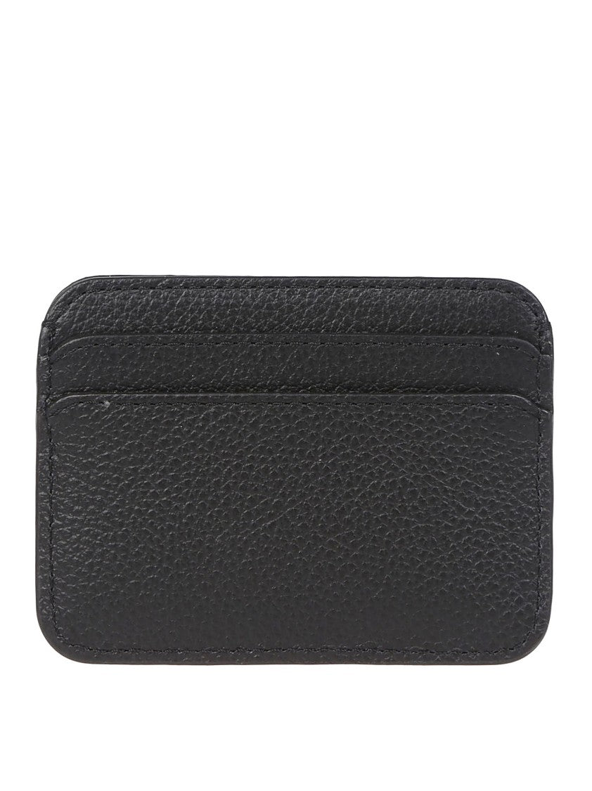 Chloé Pebbled Black Leather Cardholder