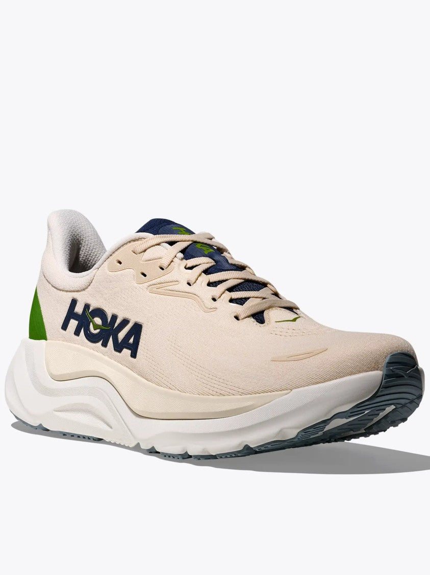 Hoka Beige Arahi 8 Cushioned Running Sneakers