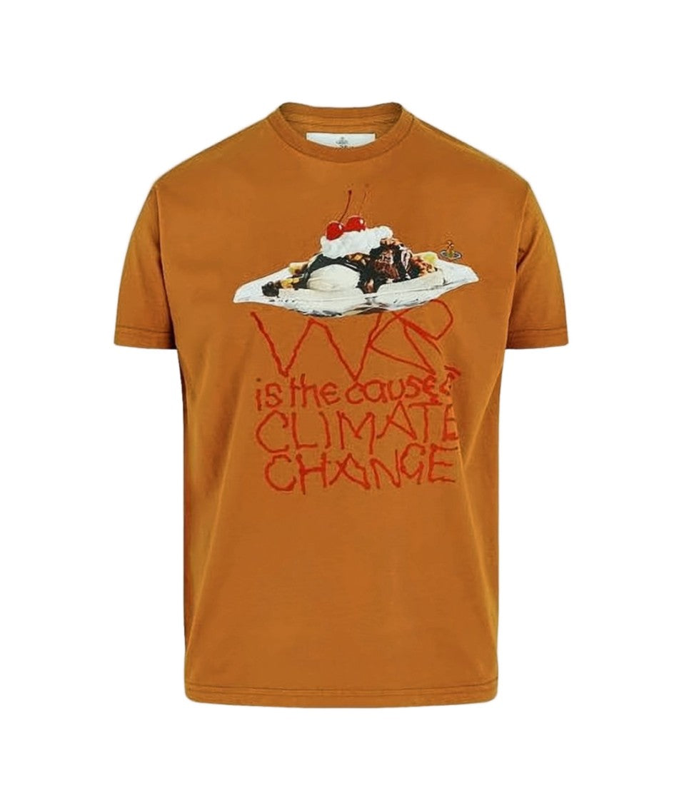 Vivienne Westwood Graphic Print Short-Sleeved T-Shirt With Dessert Illustration