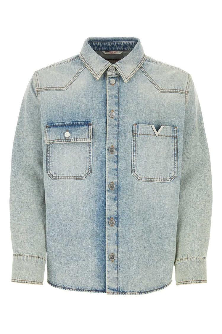 Valentino Garavani Light Blue Denim Shirt