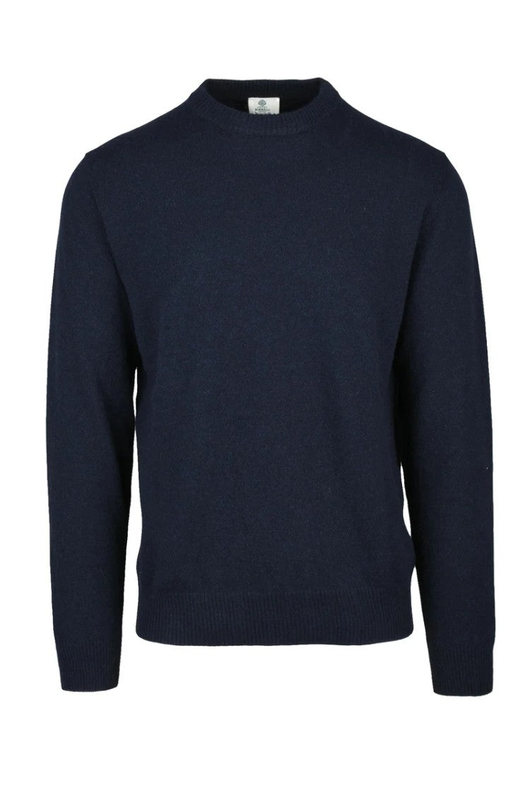 Luigi Borrelli Napoli Sweater Cashmere Wool Silk - Blue
