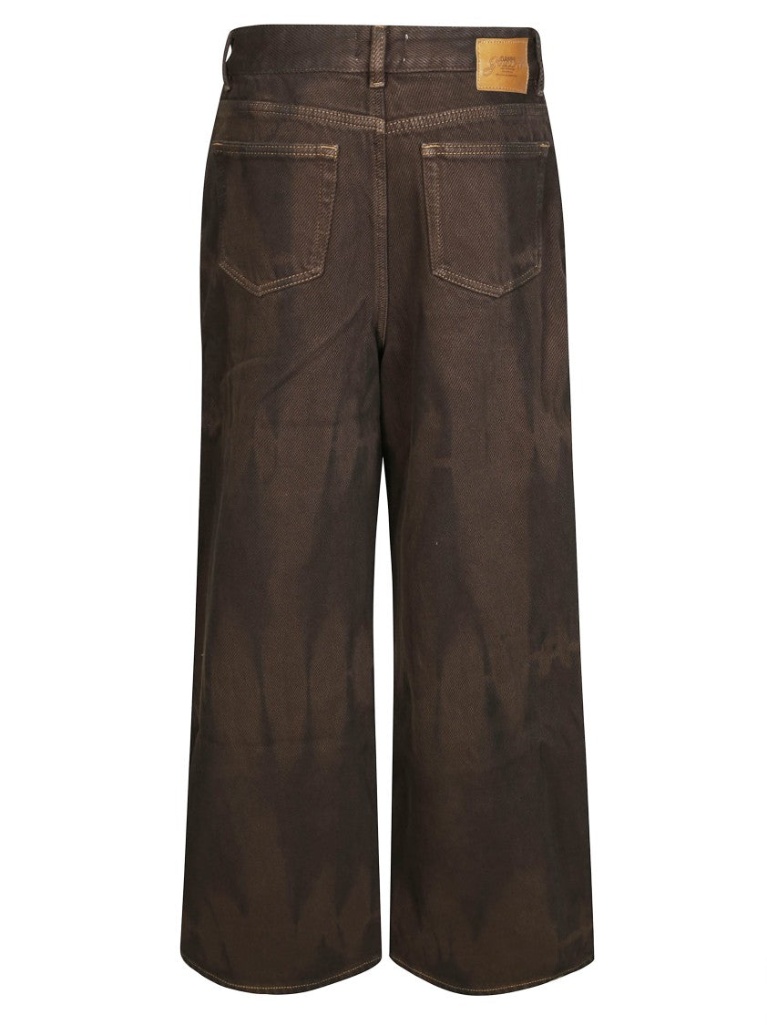 Ganni Overdyed Heavy Denim Baggy Jeans