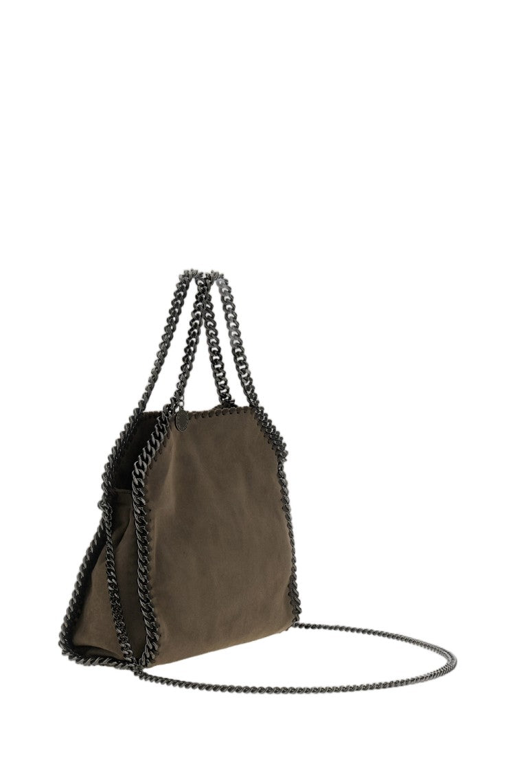 Stella Mccartney Grey Alter Suede Falabella Mini Tote Bag