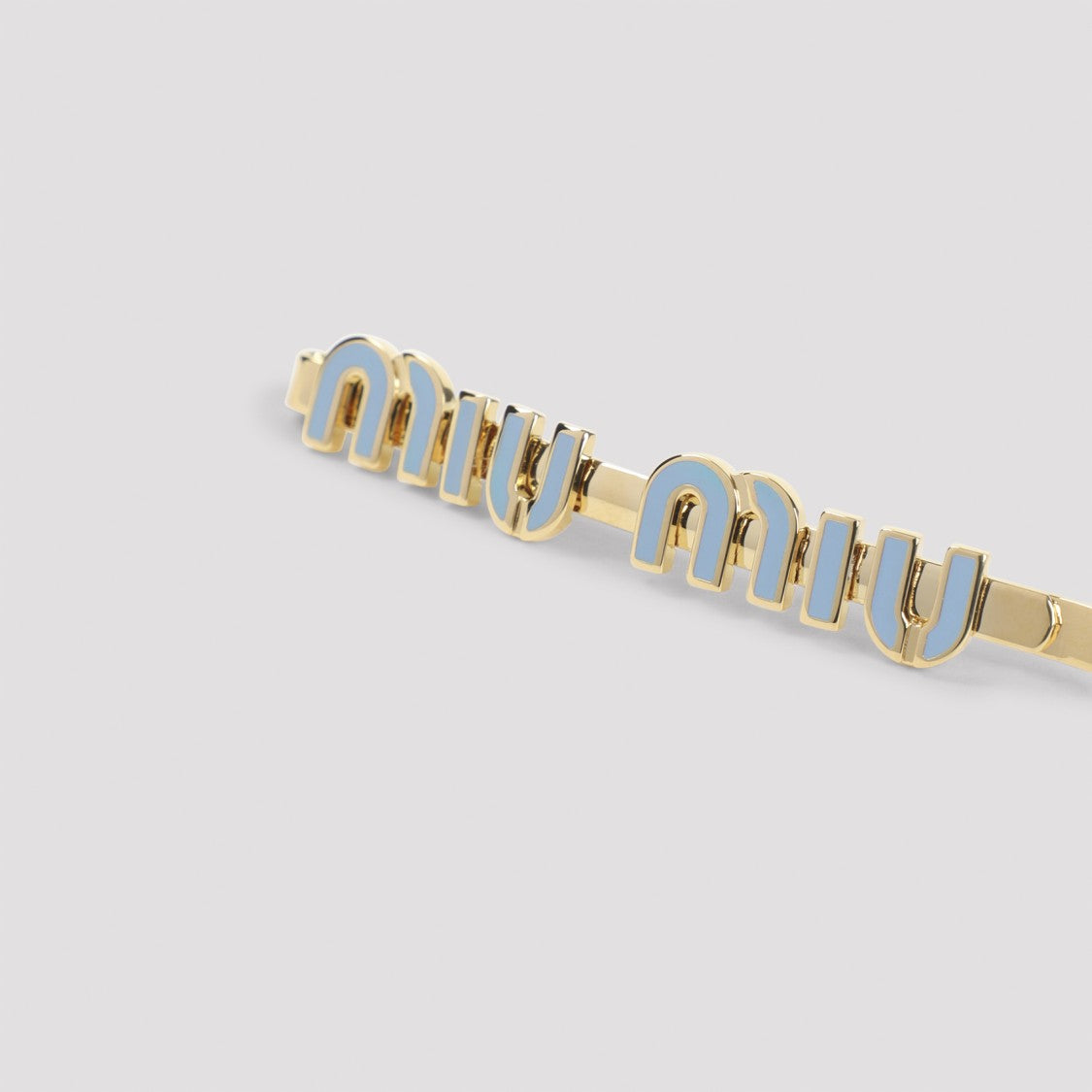 Miu Miu Polished Gold-Tone Brass Hair Clip