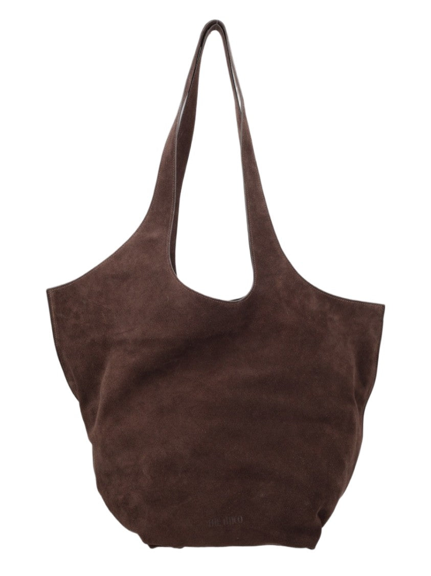The Attico Spacious Suede Shoulder Bag With Comfortable Straps