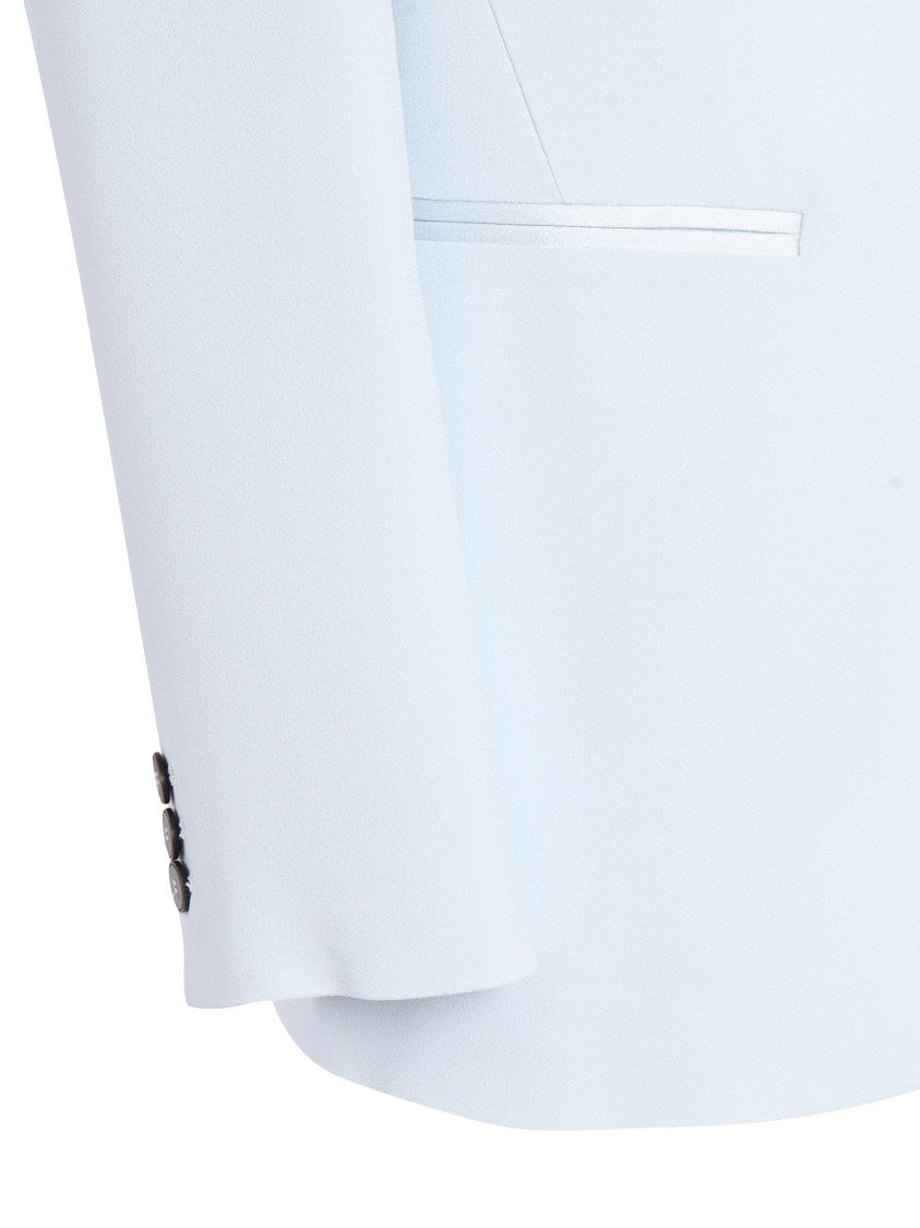 Forte Forte Regular-Fit Satin Blazer With Notched Lapels