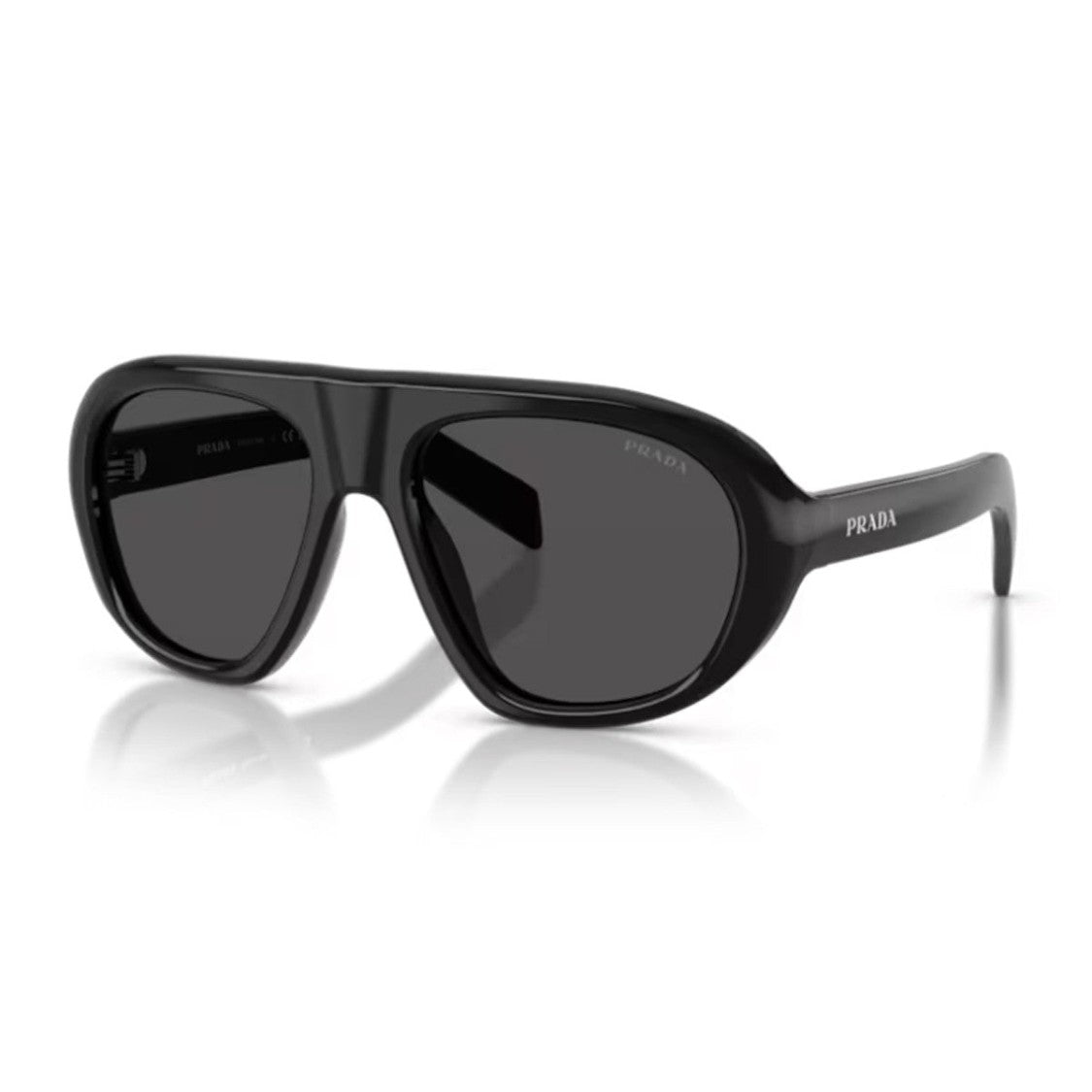 Prada Black Prada C05s Acetate Aviator Sunglasses