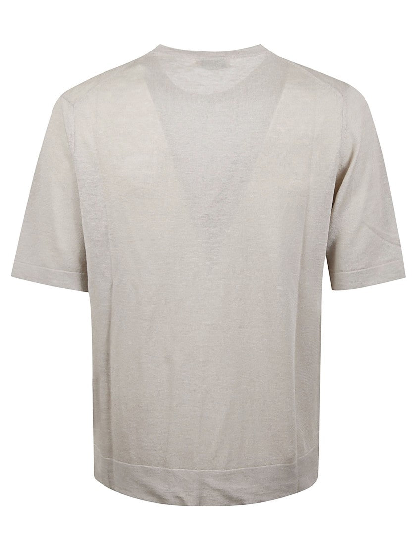 Ballantyne Diamond Classic Pattern Linen T-Shirt