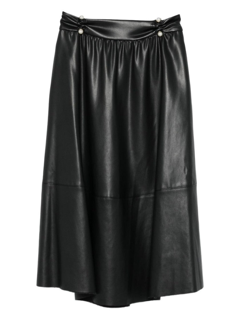 Liu Jo A-Line Skirt With Button Detailing And Gathered Waistband