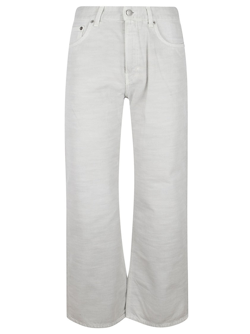 Haikure Wide-Leg White Pants