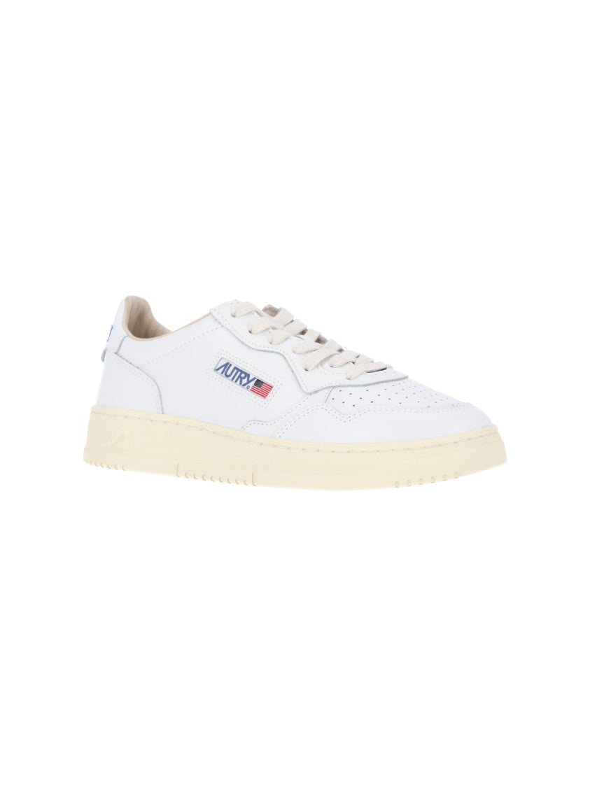 Autry Low-Top Sneakers With Rounded Toe And Multicolor Logo