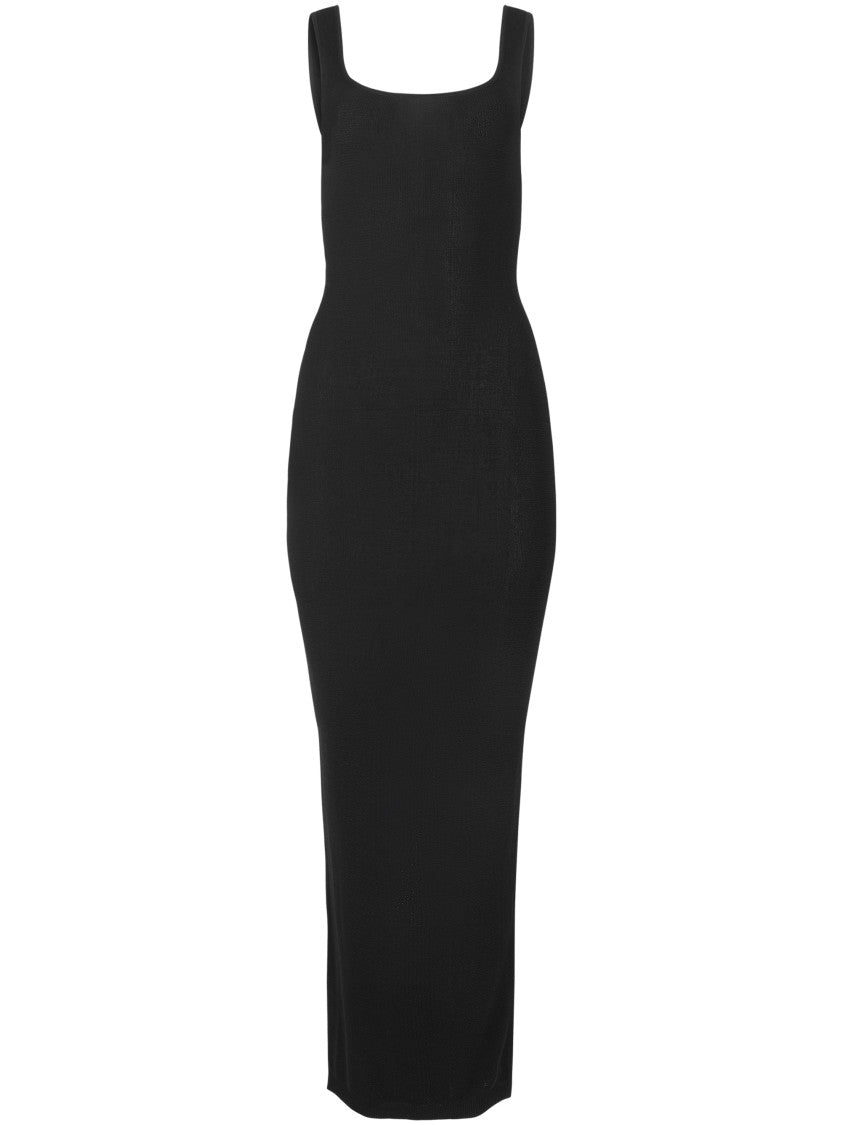 Entire Studios Square Neck Knit Midi Dress