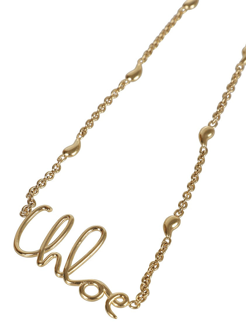 Chloé Chloé Iconic Vintage Gold Brass Necklace