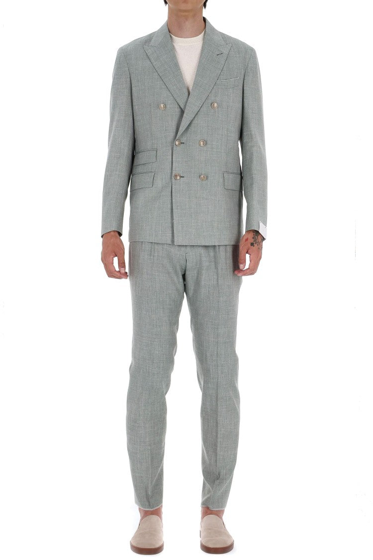 Eleventy Loro Piana Summertime Linen-Wool-Silk Dress
