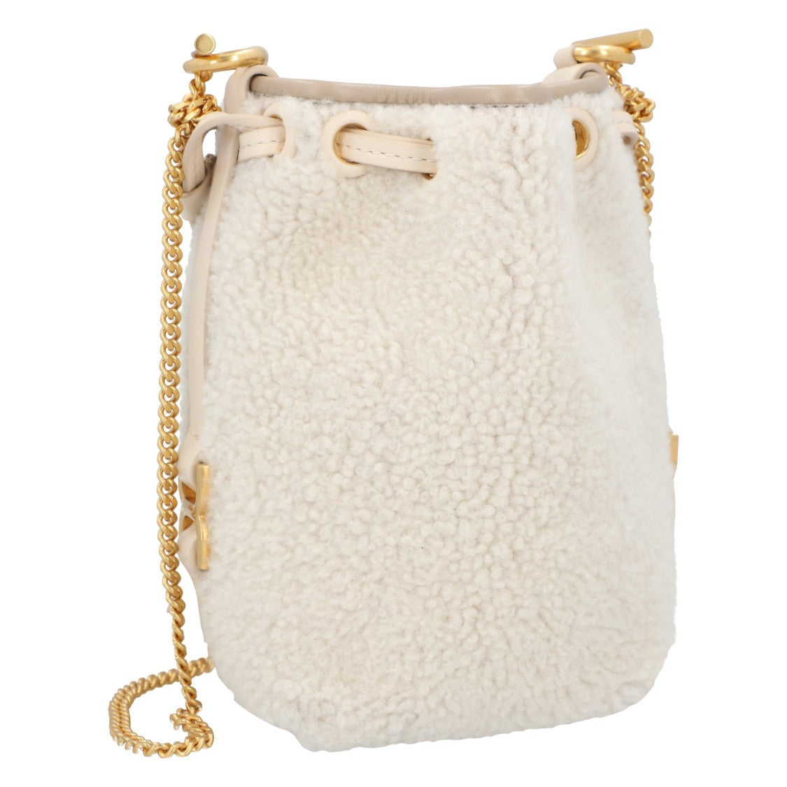 Chloé Marcie Micro Bucket Bag Beige