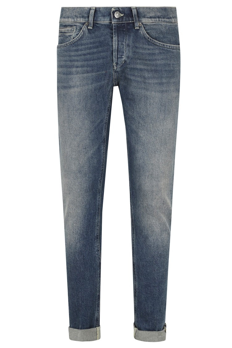 Dondup Medium Blue George Skinny-Fit Cotton Jeans