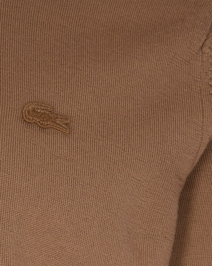 Lacoste Brown Merino Wool Sweater