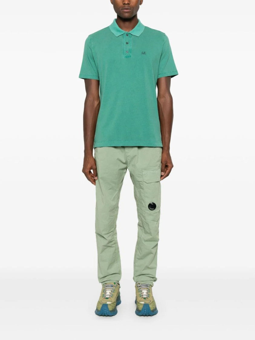 C.P. Company Sage Green Twill Stretch Cargo Pants