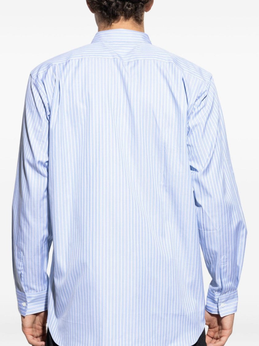 Comme Des Garçons Long-Sleeve Button-Up Shirt With Appliqué Detail