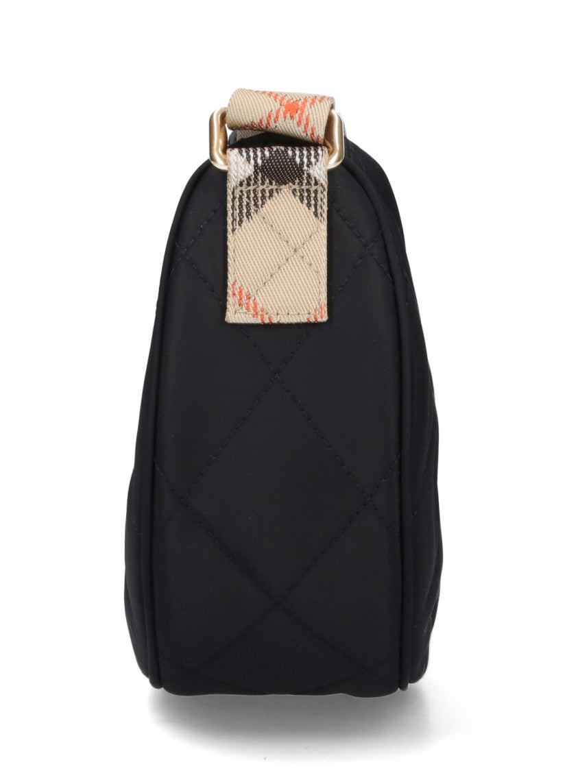 Burberry "Horseshoe" Shoulder Bag Black