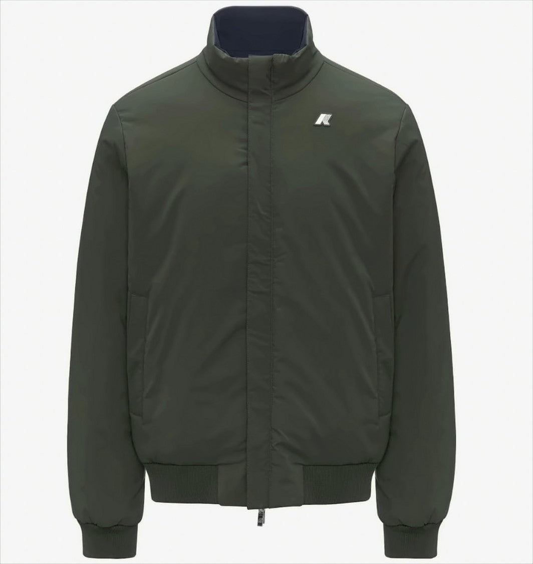 K-Way Reversible Waterproof Stretch Jacket With Wool Padding