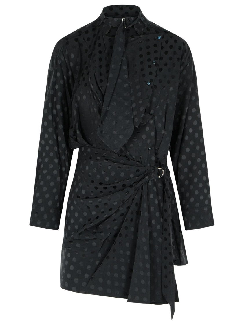 Isabel Marant Black Silk Dress
