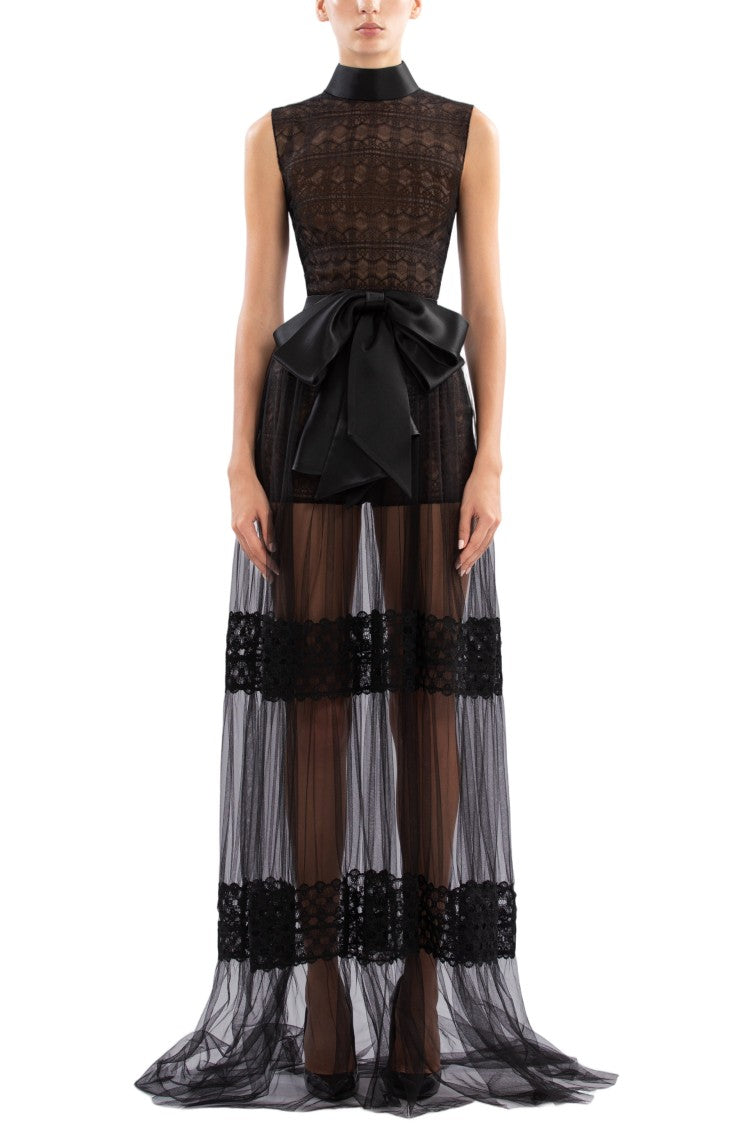 Saiid Kobeisy Lace Long Dress