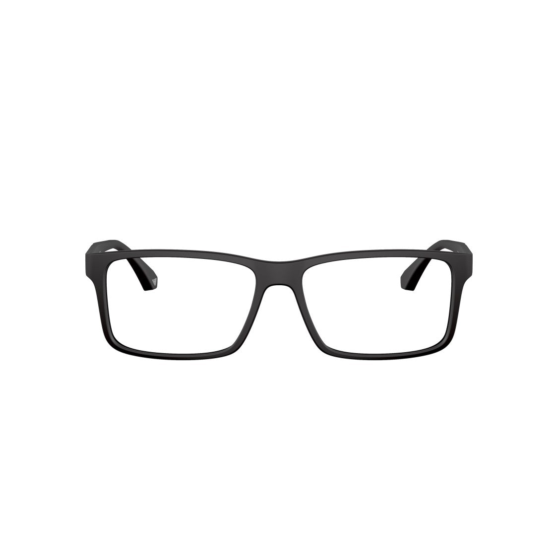 Emporio Armani 0Ea3038 Rectangular Eyeglasses With Full Black Frame