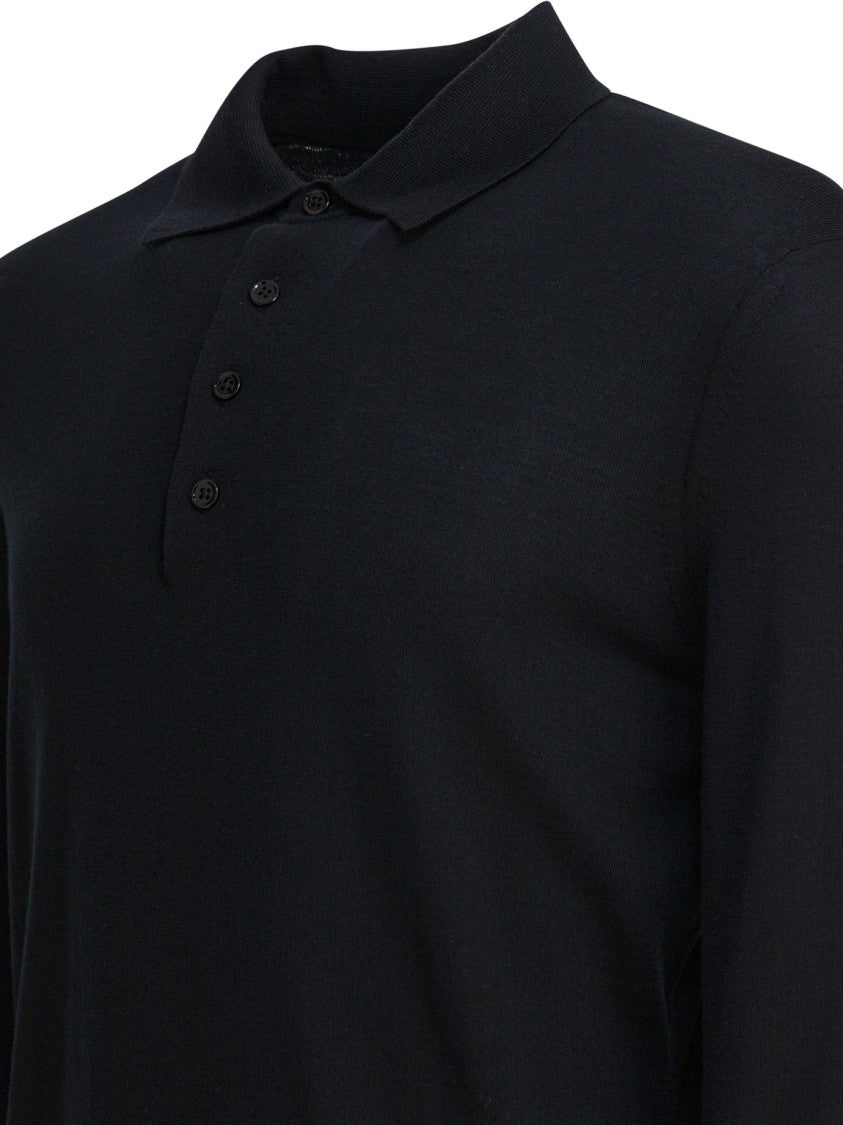 Tom Ford Long-Sleeved Polo Shirt With Classic Button-Down Collar