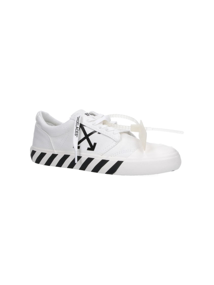 Off-White White Black Graphics Leather Sneakers
