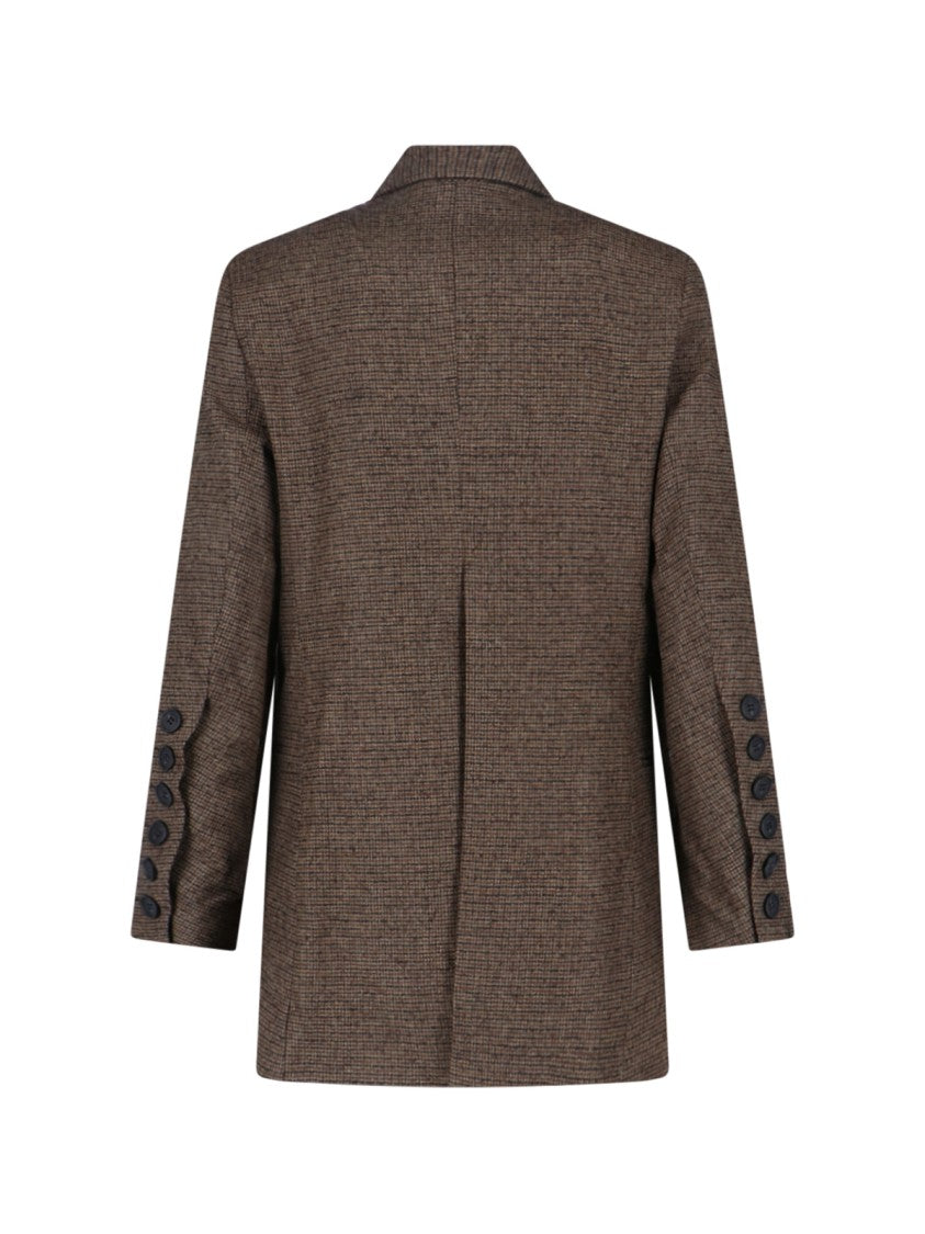 Eudon Choi Structured Tailored Brown Jacket With Classic Silhouette