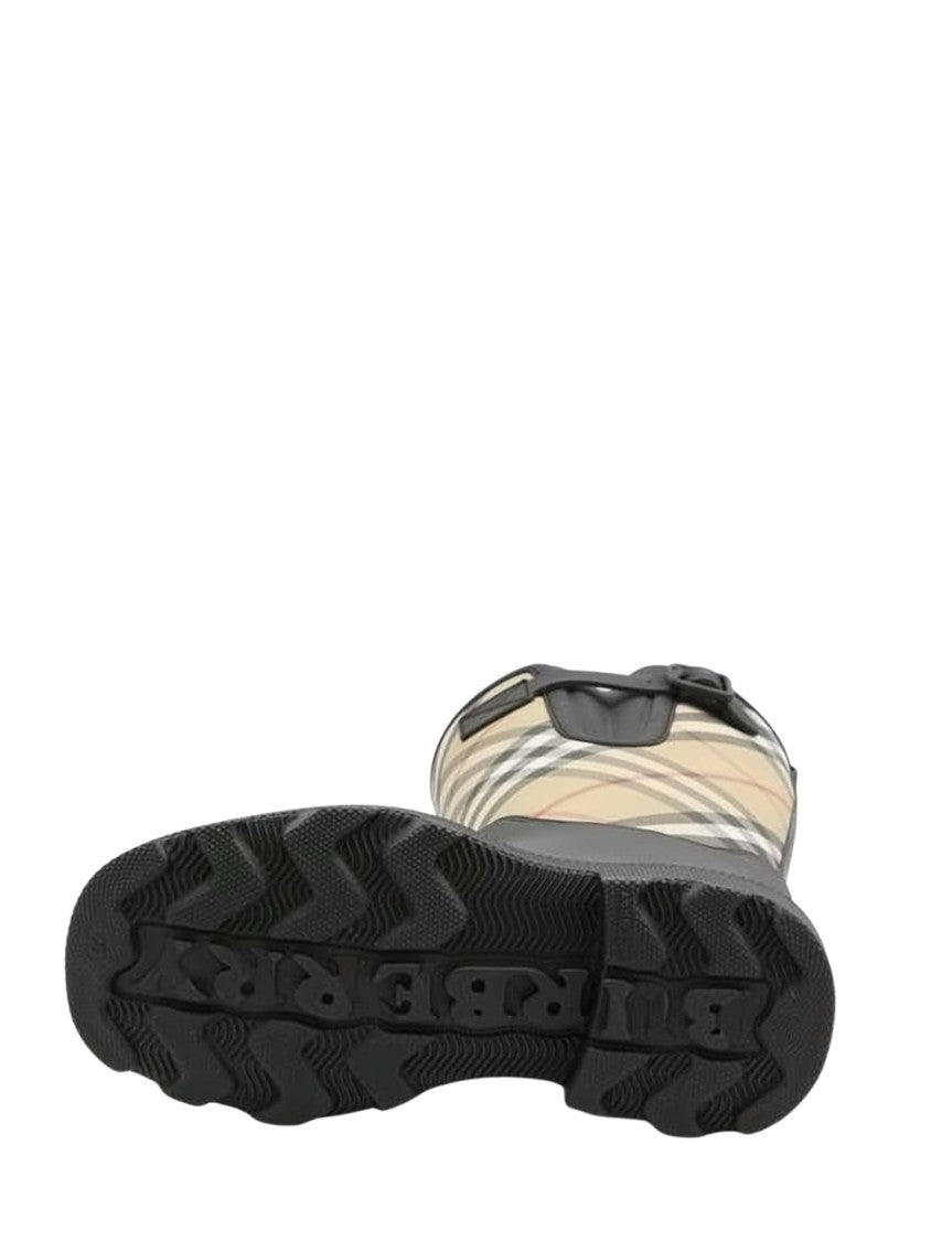 Burberry High Rubber Boots With Classic Checkered Upper