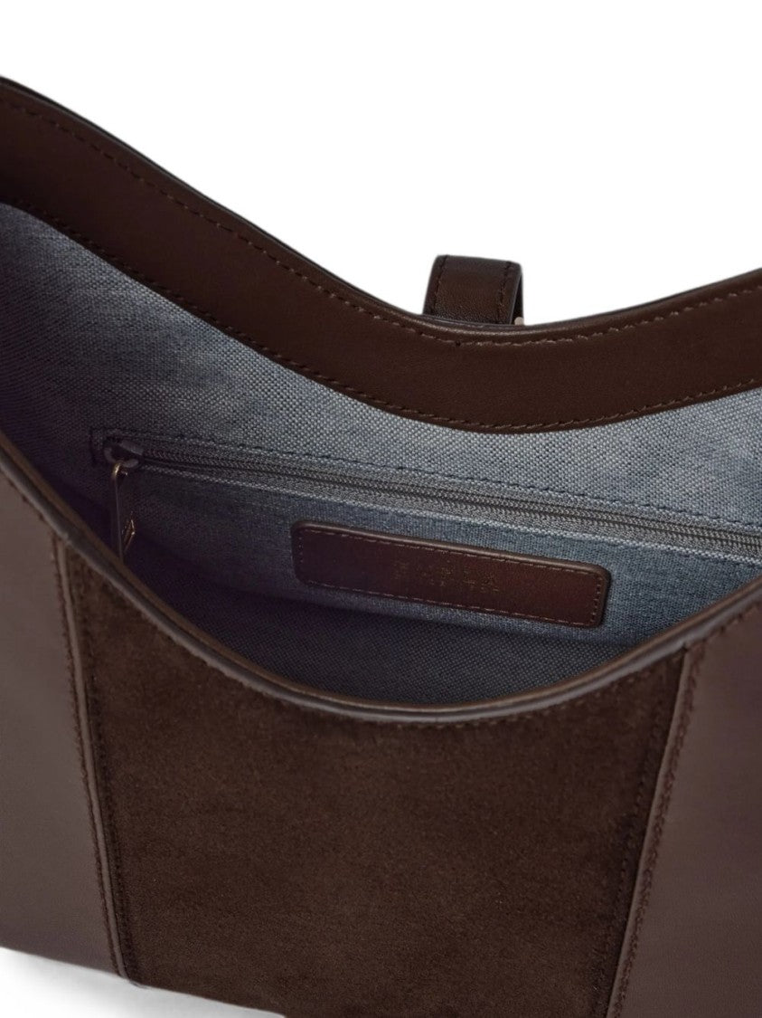 Furla Structured Gold-Tone Clasp Handbag
