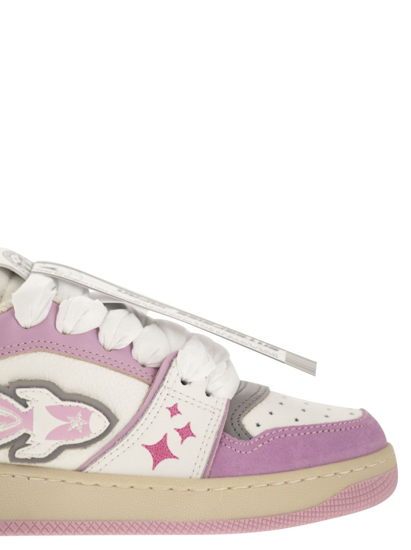 Enterprise Japan Ej Egg Rocket - Leather Trainers With Logo