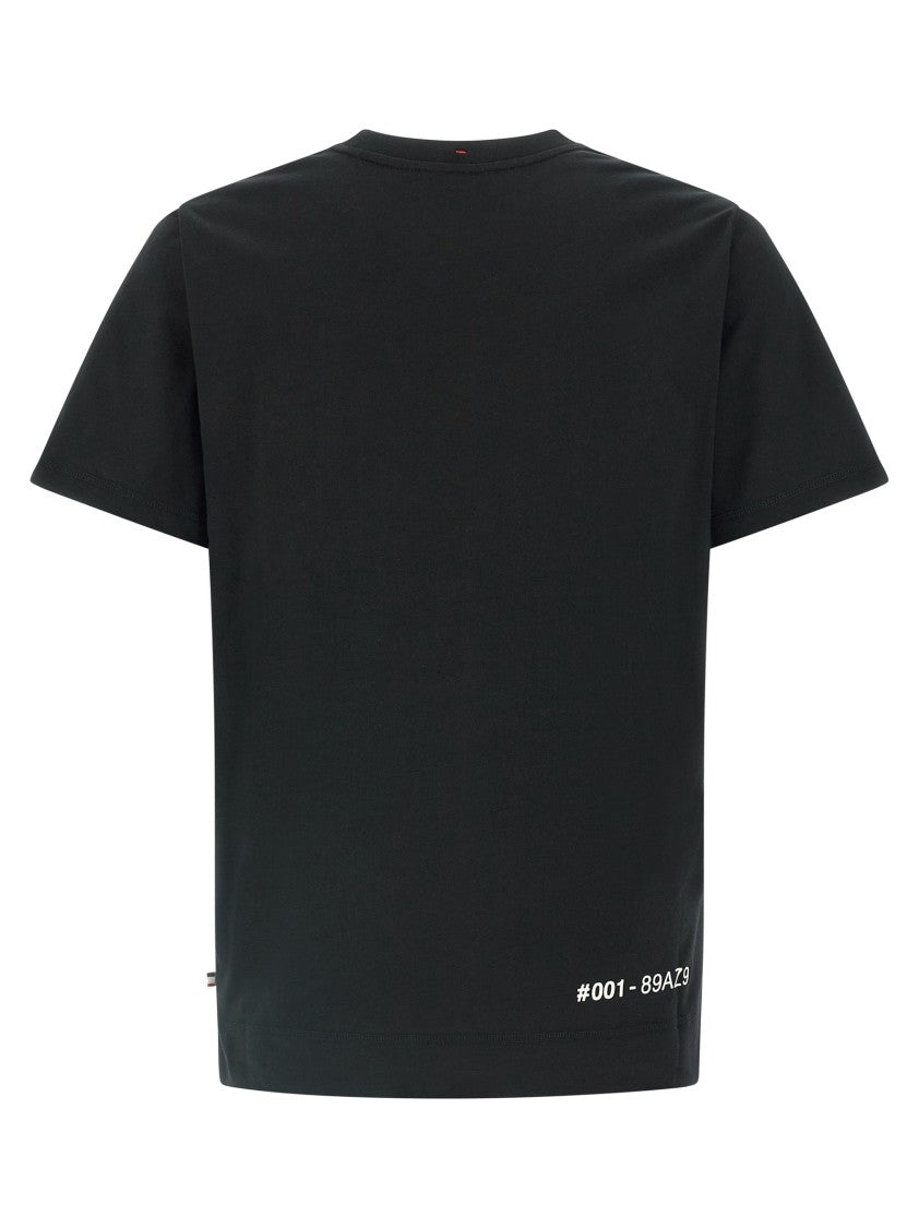 Moncler Grenoble Hem Black Cotton T-Shirt